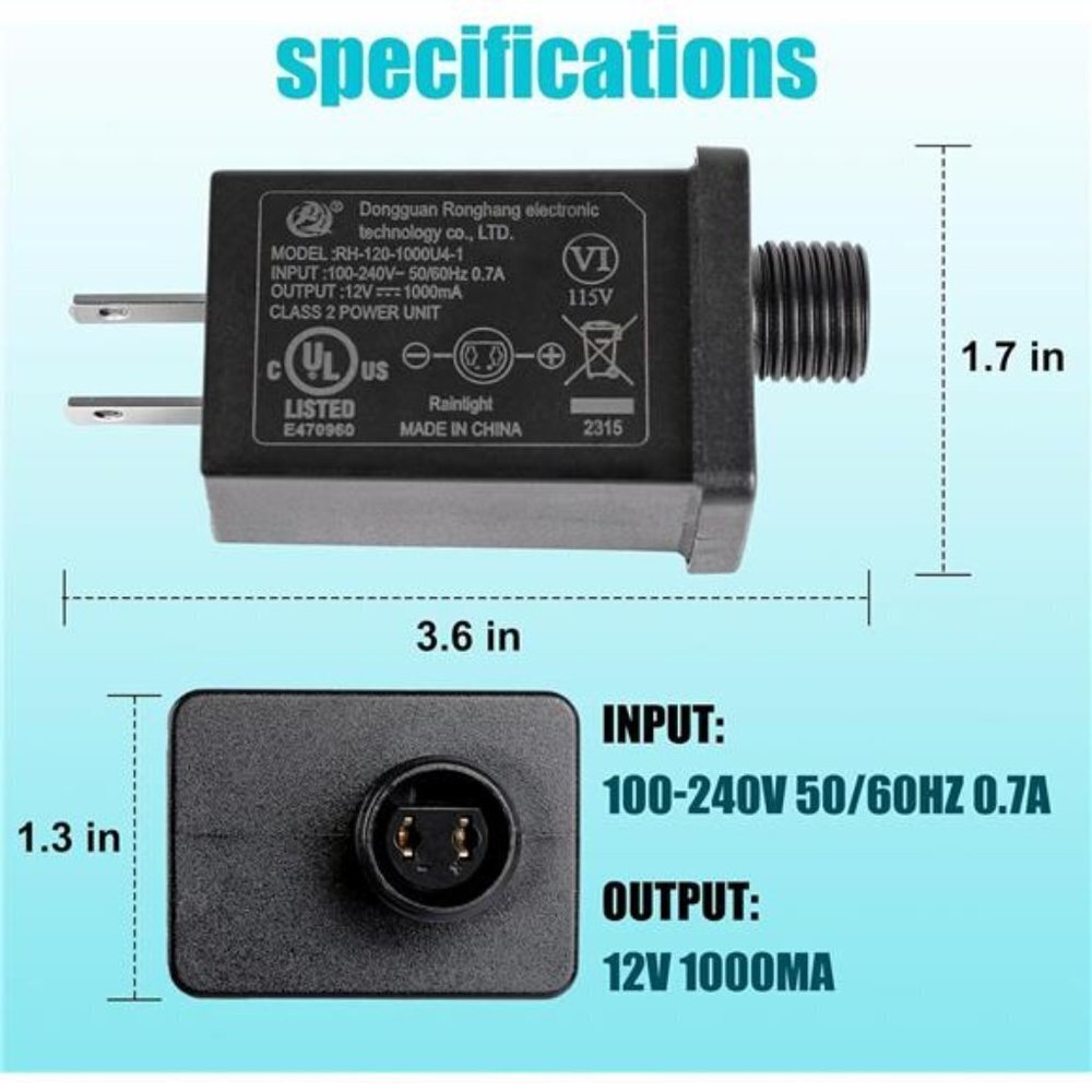 12V Power Adapter Inflatable Replacement (2 Pcs) - Picture 4 of 6
